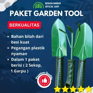 Paket Garden Tools Sekop Garuk Jumbo Hijau Alat Berkebun
