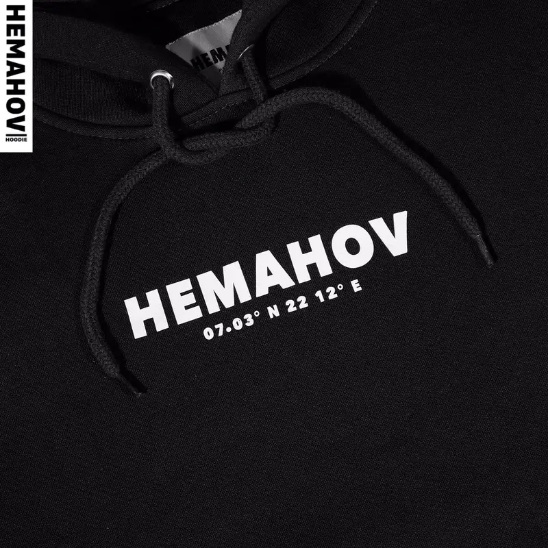 Hemahov Hoodie Jumper Soft Pria Wanita Basic Logo Fleece Fit 3