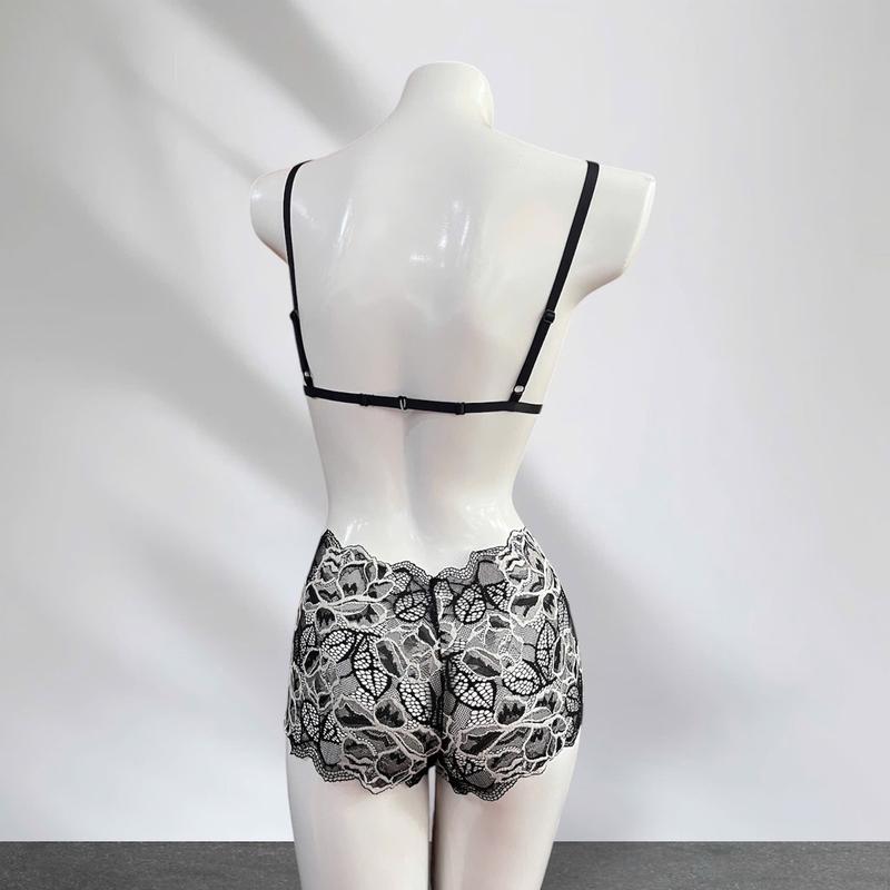 Product Introduction of Bộ đồ lót nữ ren sexy thiết kế quần lưng cao Gin Lingerie 32
