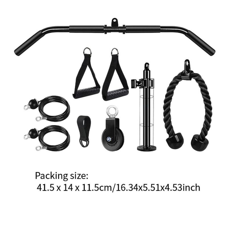Product Introduction of Weight Cable Pulley System, Fitness Equipment, Heavy Duty Sturdy Strength Training Kit for LAT Pull Down Biceps Curl Workout 0