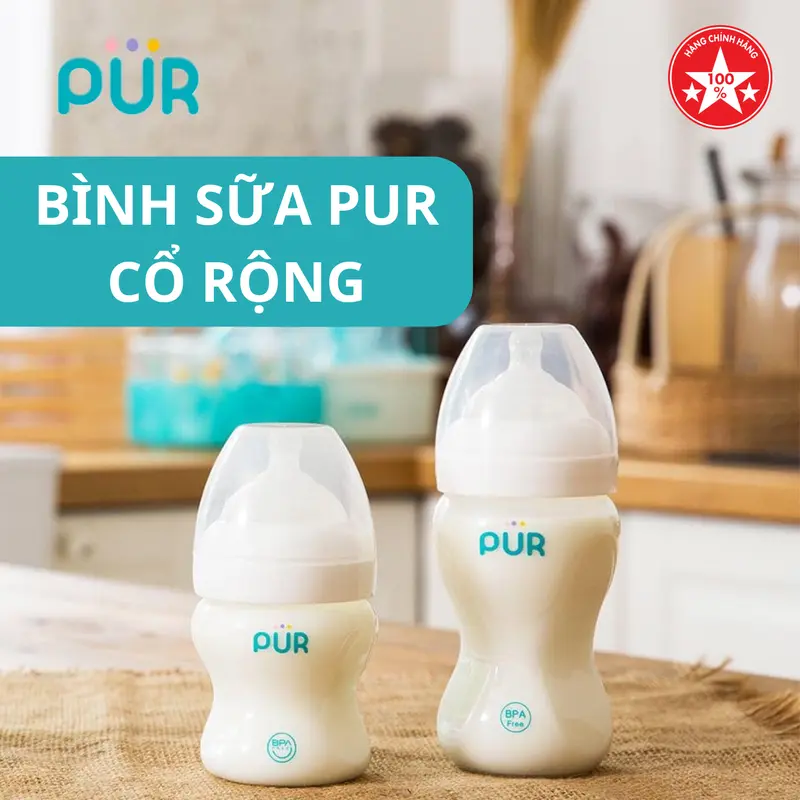 PUR - BỘ QUÀ TẶNG BÌNH SỮA PUR CỔ RỘNG (7003) 3