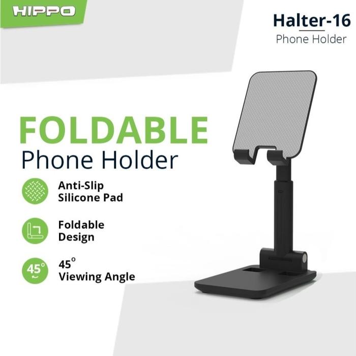 Gambar Hippo Halter 16 Foldable Phone Holder - black dari Miooz_NEW Kota Administrasi Jakarta Barat 4 Tokopedia