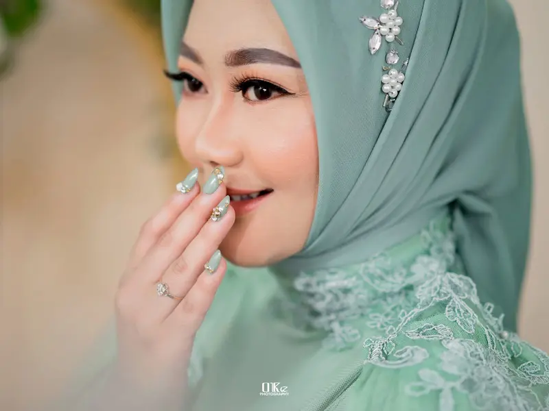 Segi Empat Bella Payet/ Bella Square Payet / Bella payet bando/ Bella payet mutiara/ Segiempat payet jilbab mutiara 3