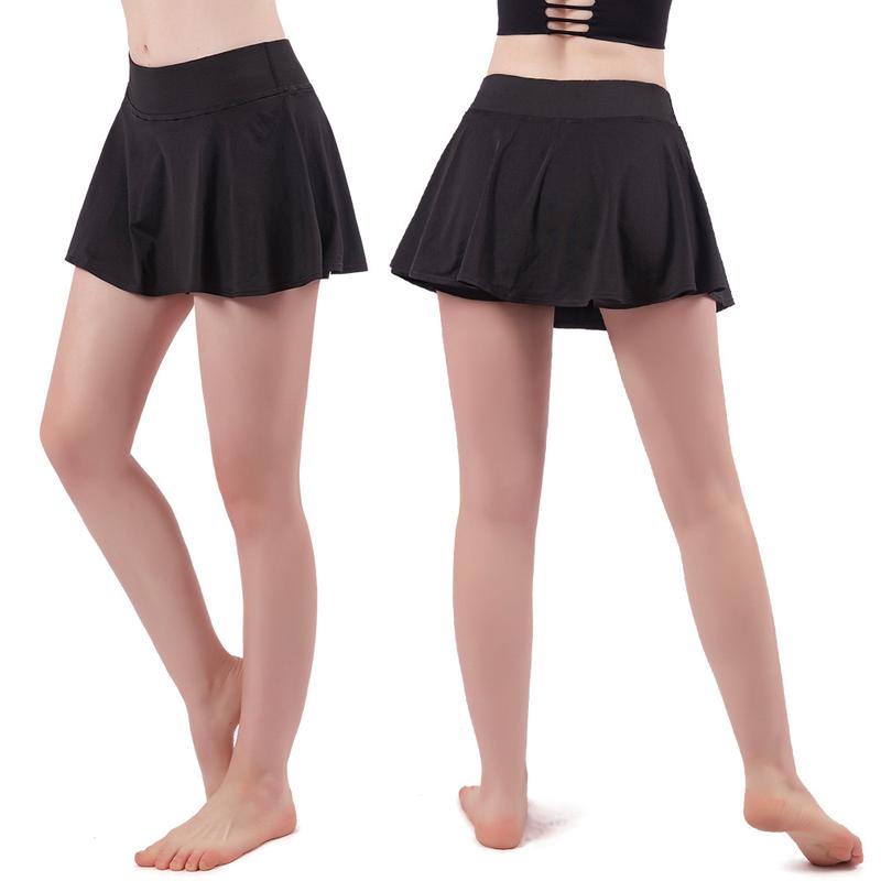 Product Introduction of Fake Two-Piece Nude Feel Yoga Culottes Women's Summer Quick-Drying Running Fitness Tennis Skirt Training Sports Short Pants 47