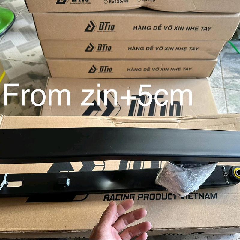 Gấp DT10 hãng gia công làm sẵn +5cm +7cm cho xe Exciter 150 155 135s 205-2010 satria raider sonic winner - Cao Su Phụ Kiện Phụ Tùng
