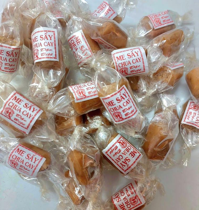 500g Kẹo me sấy chua cay hiệu HOÀNG QUÂN _ chấm muối ăn pha nước,...