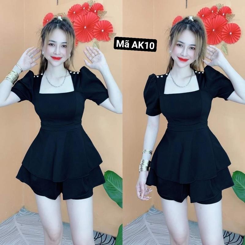 SÉT BỘ QUẦN ĐÙI VÁY - SIÊU HOT - AK10 Nữ Thun Women Top Áo 3