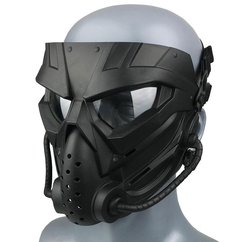 Tactical Mask, 1 Count Full Face Protective Mask with Adjustable Strap, Tactical Full Face Mask for Shooting Game, Self Defense Equipment Accessories 2