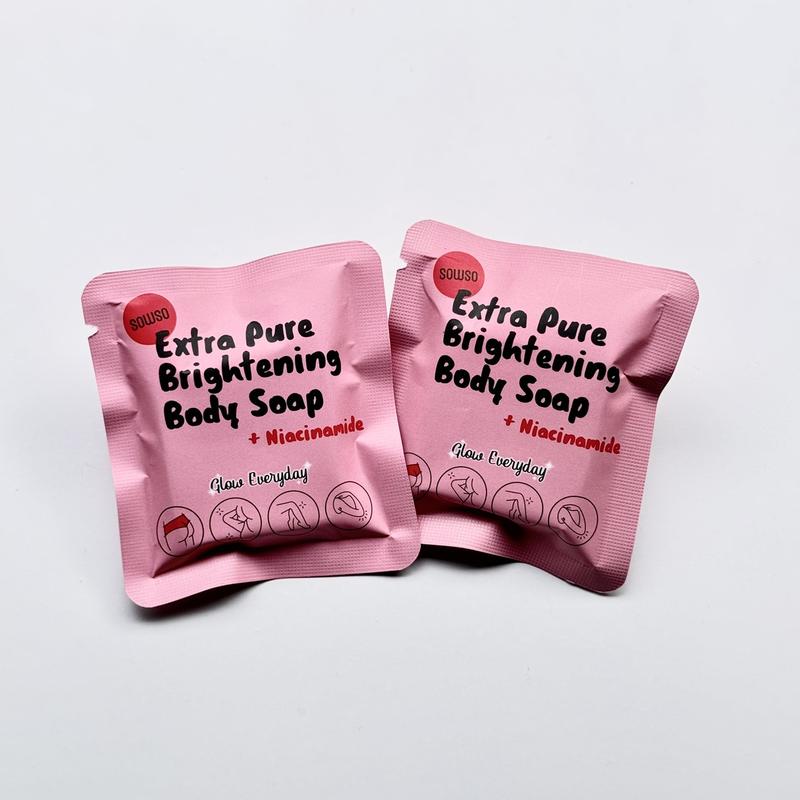 Sowso Extra Pure Brightening Body Soap with niacinamide sabun mandi pemutih pencerah kulit 5