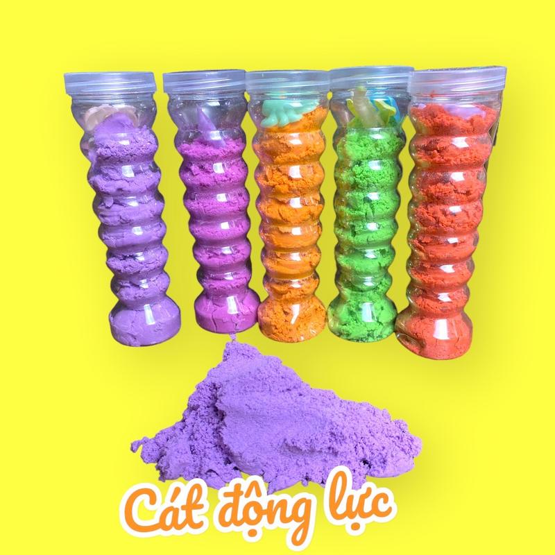 Hộp cát động lực có kèm khuôn cho bé,cát động lực mềm dẻo an toàn cho bé khi chơi Đồ Chơi