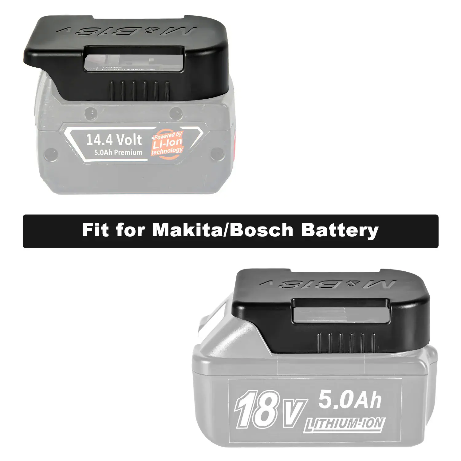 Tools power battery mounts storage stand holder for Makita 18v 14.4V fit Bosch battery hold shelf rack storage case