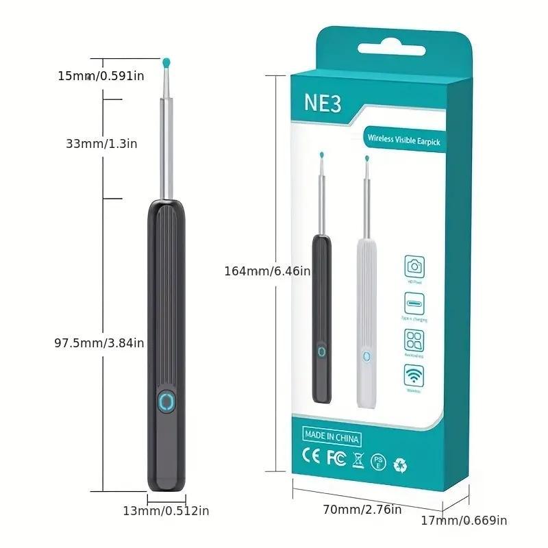 Smart Visual Ear Cleaner, Rechargeable Earwax Removal Tool, Lightweight Smart Visual Ear Pick, Multi-use Ear Cleaning Tool for Kids & Adults, Hygiene Products, Ear Canal Care Products, Birthday Gift 1