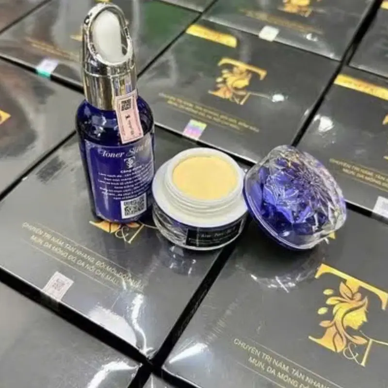 Combo kem face và toner T-T serum T-T 2