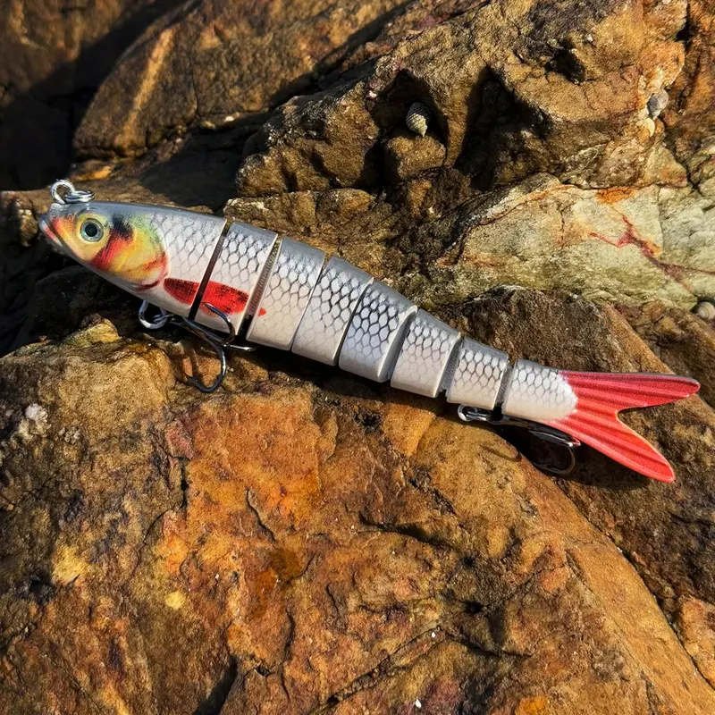 Artificial Fishing Lure, Multi Jointed Swimbait with Hook, Lifelike Fishing Lure, Fishing Tackle, Outdoor Fishing Accessories 3