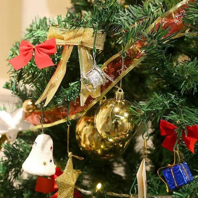 Product Introduction of Christmas Ornament S Shaped Hooks Plastic Hook Xmas Tree Balls Pendant Hanging Holders for Home New Year Party Decor Decoration 7