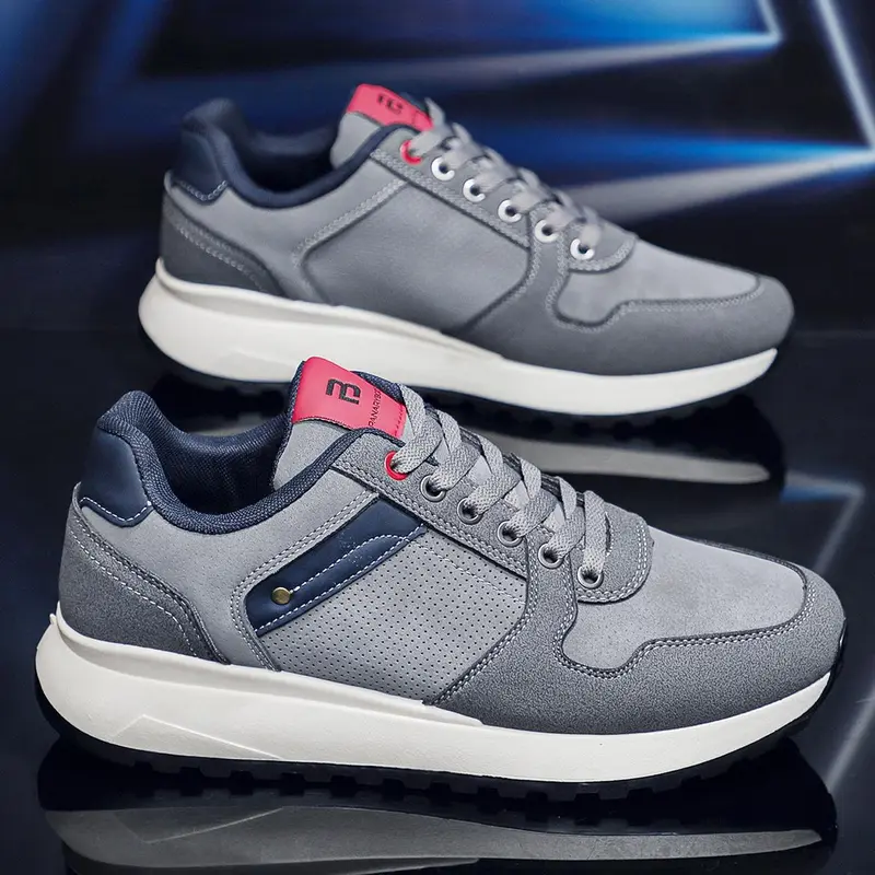 PANARYBODY Sepatu Pria Model Baru Warna Abu abu Sneakers Cowok Ringan Nyaman Sol Anti Slip QN8086 1
