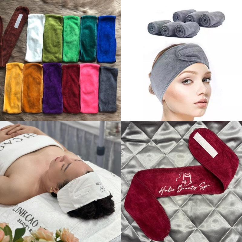 Product Introduction of Băng Đô Quấn Tóc Nửa Đầu, Nửa Mặt Cho Spa , Salon 8