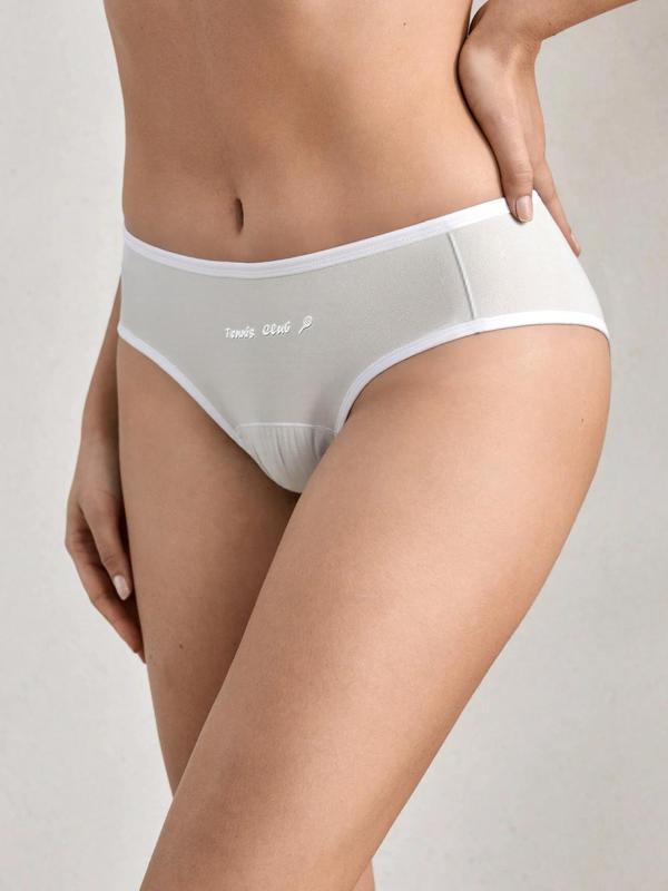 Women's Letter Print Panty, Casual Comfy Breathable Knicker for Daily Wear, Ladies Underwear for All Seasons 5