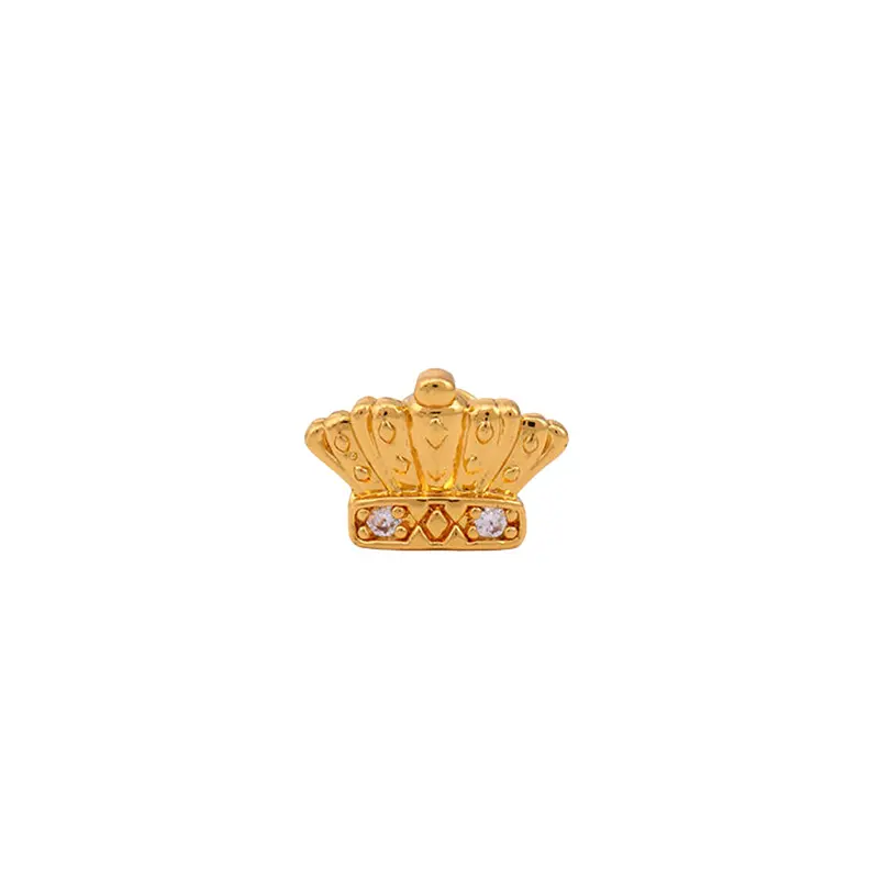 18K Single Ins Hollow out Tooth Socket Halloween Hip Hop Dress up Teeth Ornament Gold Plated Crown Heart Grenade Tooth Socket! 0284