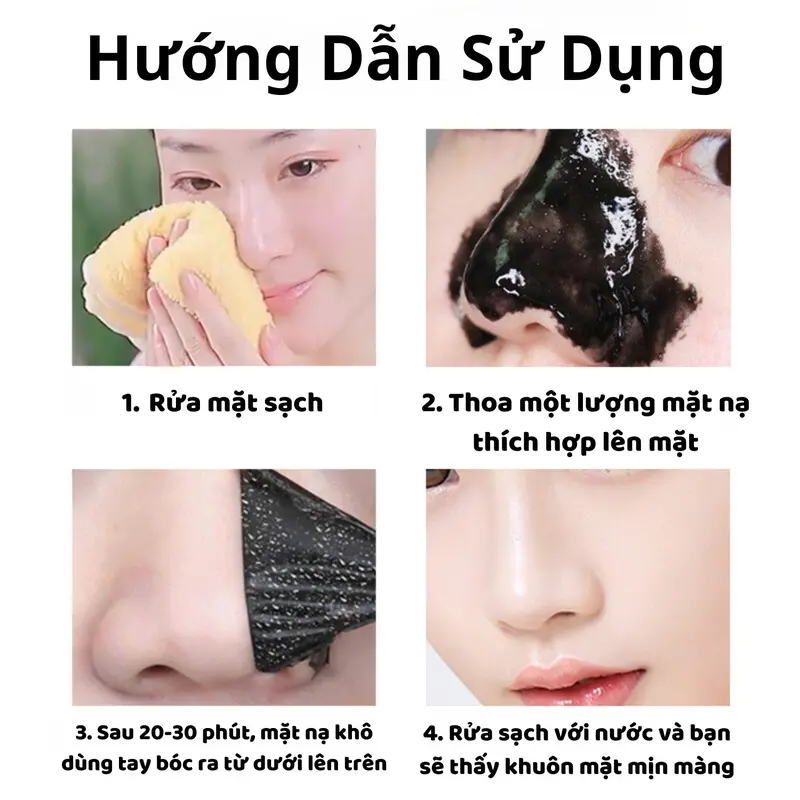Mặt Nạ Lột Mụn Đầu Đen Mụn Cám Làm Sạch Dầu Thừa Thông Thoáng Lỗ Chân Lông Tuýp 60g 1