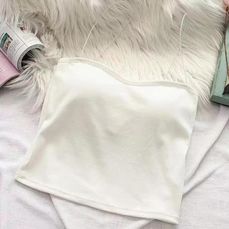 3 pcs warna acak@101 rompi rajut wanita Bra Atasan Top Spandex Tank Crop Cewek 3