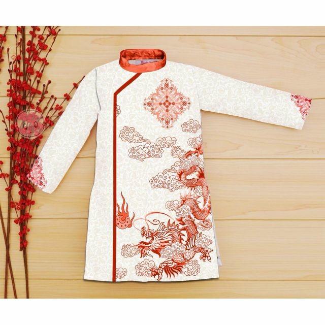 Product Introduction of áo dài bé trai gấm thượng Hải . lưu ý không kèm quần 2