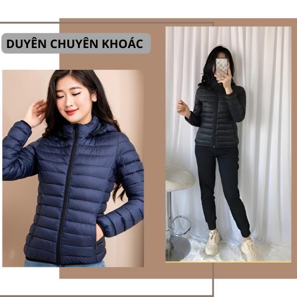  Áo phao siêu nhẹ có mũ tháo  rời - Áo phao dáng ngắn trần bông siêu nhẹ 08 Top Women DUYÊN CHUYÊN KHOÁC  Siêu Nhẹ Nữ  