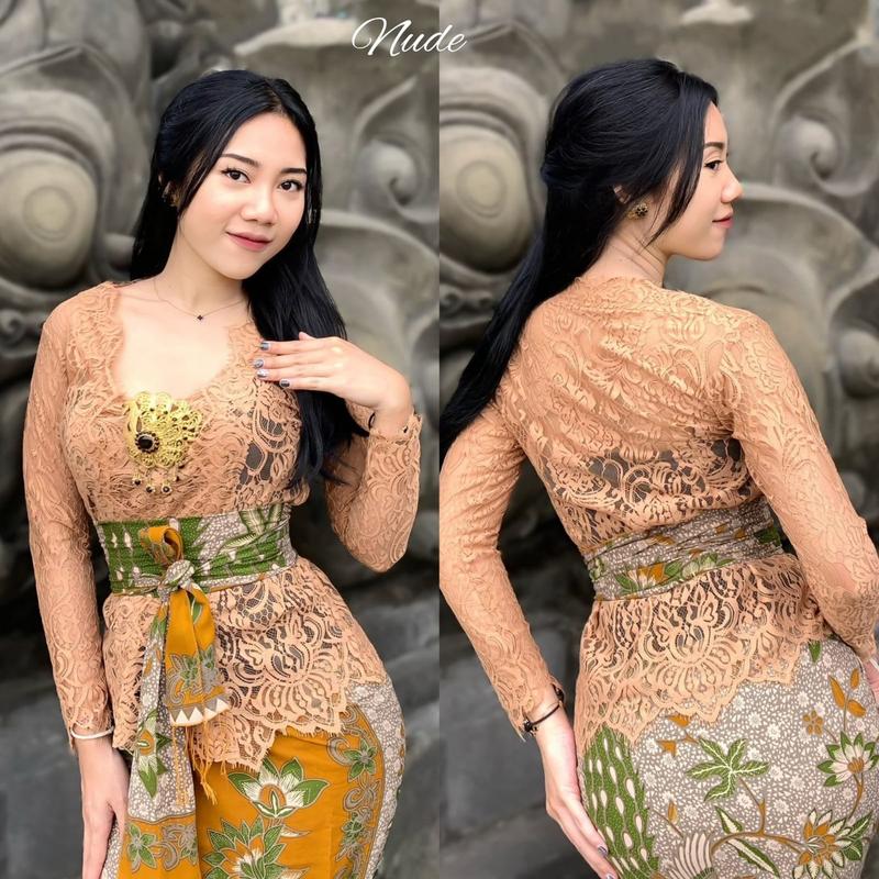 Kebaya jadi bahan semiprancis(atasan saja) Bunga Baju 1