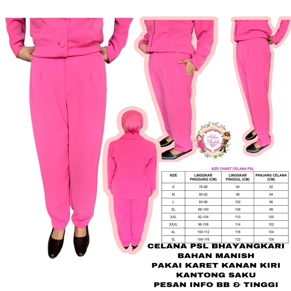 CELANA PANJANG PSL BHAYANGKARI SUDAH JAHIT