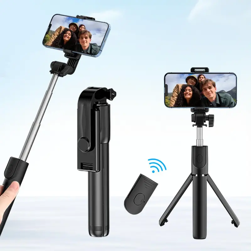 Wireless Remote Control Selfie Stick, 1 Count 360-Degree Rotatable Phone Live Tripod, Phone Selfie Stick for Travel, Outdoor, Party, Wedding 6