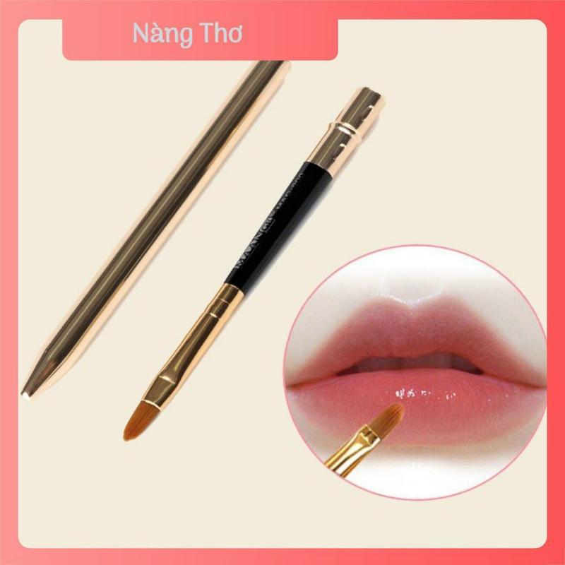 [HCM] Cọ Đánh Son Môi Rui Xuê Có Nắp Xi Màu Vàng Siêu Mịn Và Tiện Lợi ( Lẻ 1 Cây )