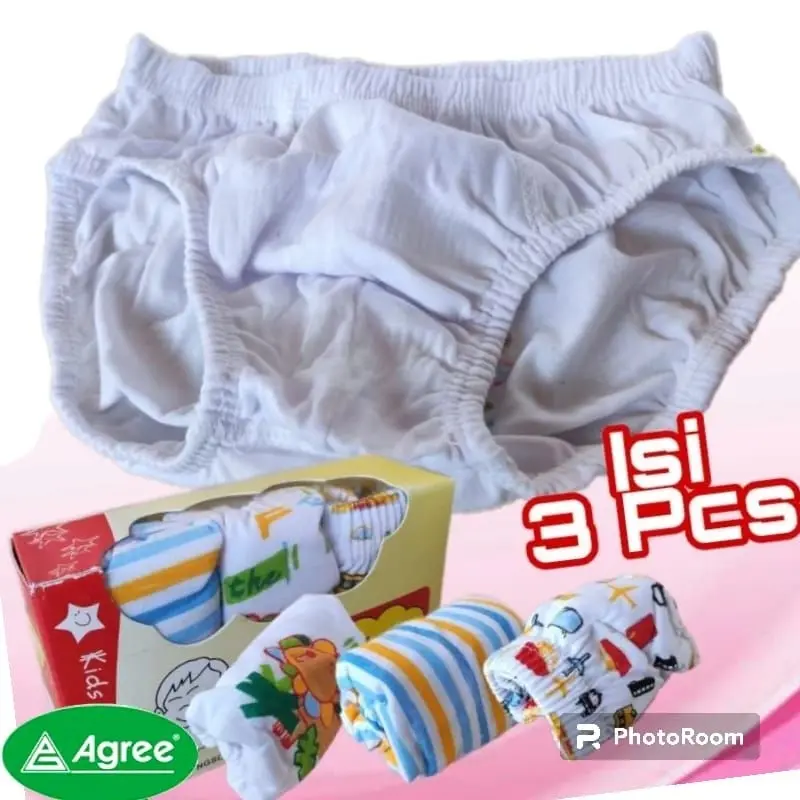 AGREE CD-NGS-C15 Set 3Pcs | CD Anak Cowok Agree 3 Motif | Celana Dalam Anak Laki-laki Bahan Katun | CD Anak Cowok Usia 1 s/d 9 Thn | Pakaian Dalam Anak | GUDANG DALEMAN Fashion 1