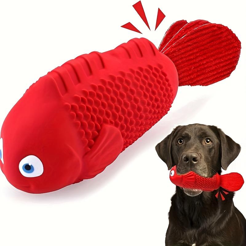Red Clownfish Dog Chew Toy - Durable Rubber with Suction Cup - TikTok Shop
