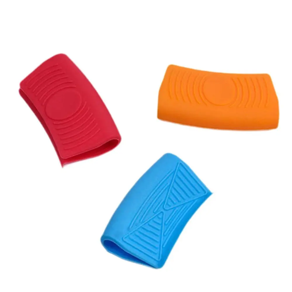 Silicone Pot Handle Cover Heat Resistant Easy to Install Heatproof Protection Cover for Home Restaurant Kitchen Wok Frying Pan