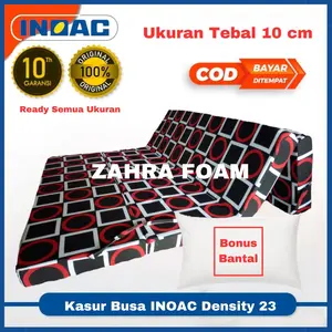 Kasur Lipat Inoac Tebal 10 Cm Semua Ukuran EON D23 Garansi 10 th Gratis Bantal