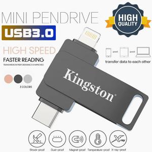 2 in 1 Type C Flash Drive Otg Thumb Drive 512GB Otg TypeC Pendrive For iPhone Storage Pendrive