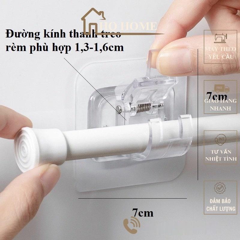 Móc dán treo rèm cửa, miếng dán giữ thanh treo đồ không cần khoan | HQ HOME