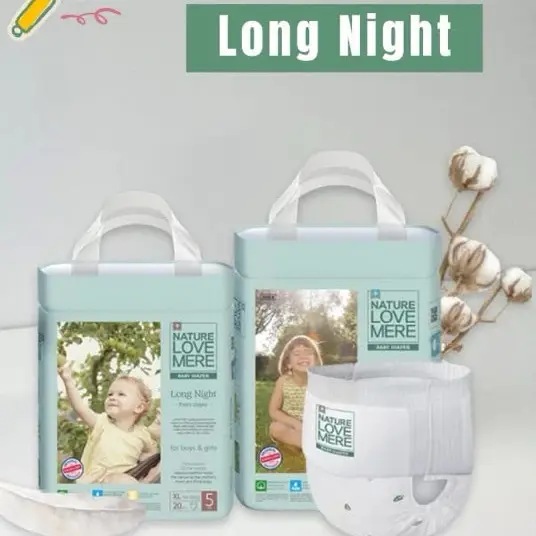 [BBK] 1 Thùng 4 bịch bỉm hè  Nature Love Mere (mẫu mới) mềm mỏng thoáng mát cho bé 8