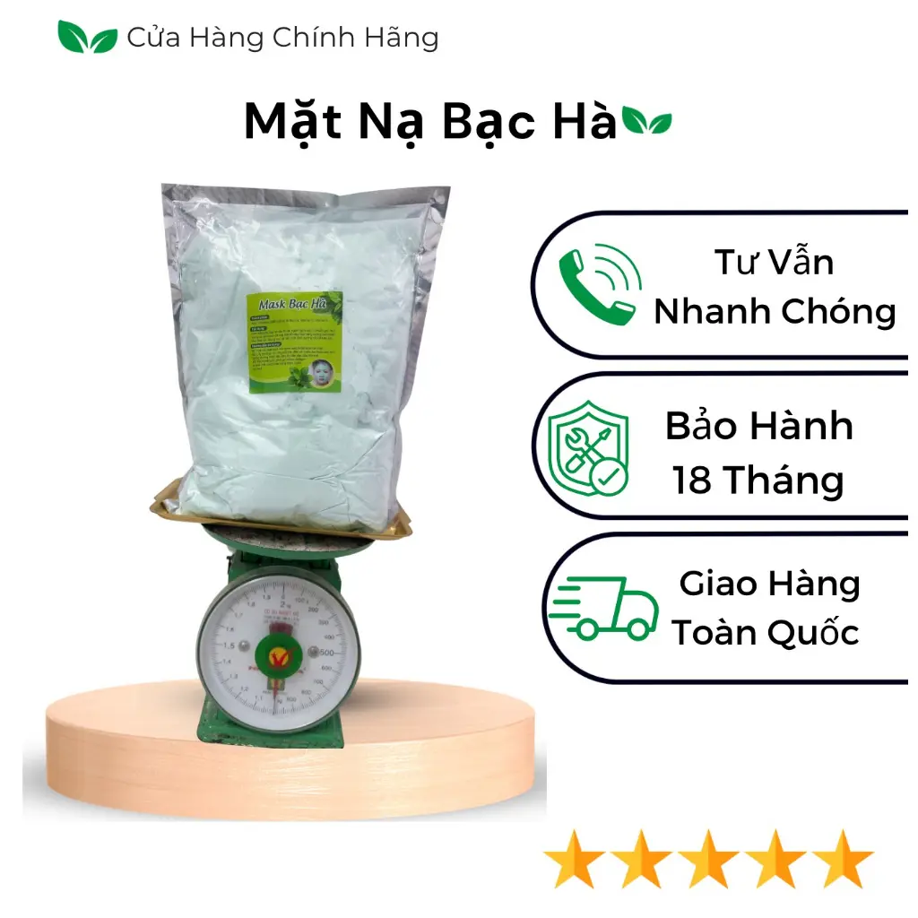 Mặt Nạ Dẻo Bạc Hà Handmade Dùng Cho Da Dầu, Da Mụn