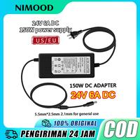 Gambar Adaptor 24V 6A / Adaptor 24 Volt 6 Ampere DC24V 6A Adaptor US/EU Plug 150W Power Supply Transformer LED Driver Power Supply untuk Lampu LED Ampli dari NIMOOD Kab. Tangerang 1 Tokopedia