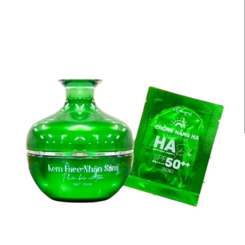 Kem Face Sâm Xanh Cải Tiến Mới Hỗ Trợ  Dưỡng Trắng Da 25g 1