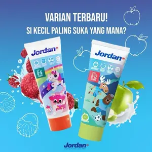 Pasta Gigi Bayi Step 1 JORDAN (0-5 tahun) | Step 2 (6-12thn) 75gr