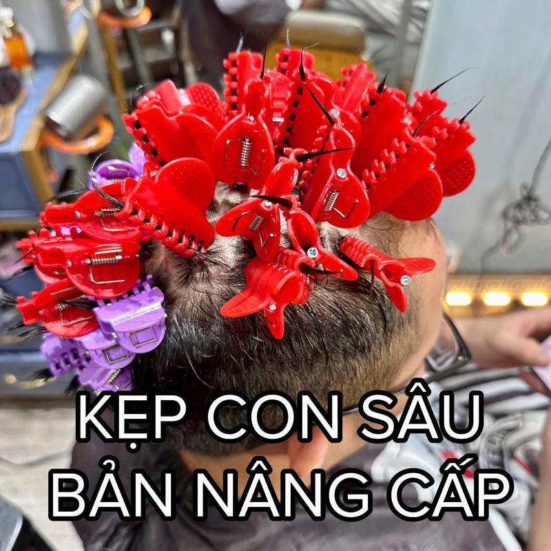 kẹp uốn con sâu-uốn tóc nam 30 cái / túi-có thể mix size-nhanh gon hiệu quả cao
