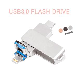 1TB For Iphone Lightning IOS OTG Flash Drive Memory Stick Type C Pendrive Type-c USB Flash Drive 16GB 512GB 64GB Pen Drive