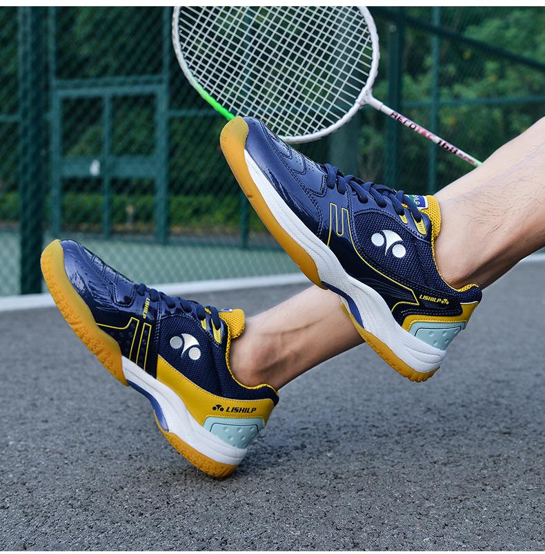 Product Introduction of Professional Badminton Shoes Men's and Women's Wear-Resistant Non-Slip Breathable Student Tennis Shoes Table Tennis Ball Shoes Training Shoes Volleyball Shoes 14