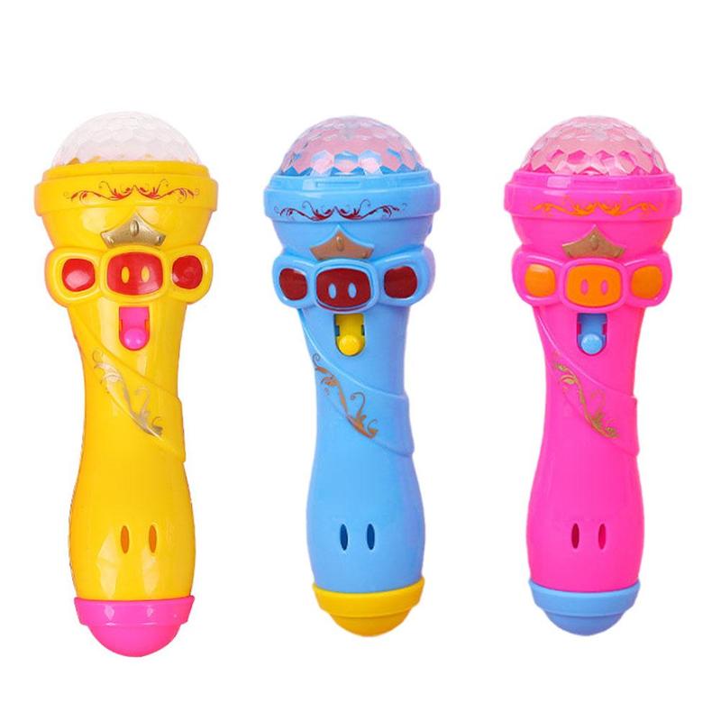 Product Introduction of Classic Flash Microphone Toys Mini Cute Music Karaoke Star Prop Light Mike Luminous Toys W4L1 N2C1 19