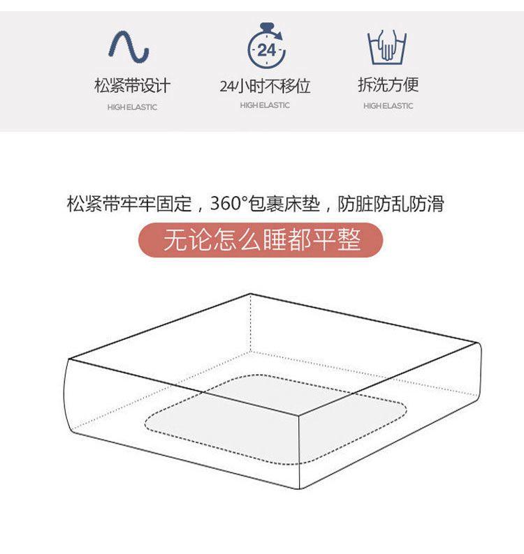 Product Introduction of [30 Days Hot Sale 3491 Pieces] Four Seasons Quilted Mattress Cover Single Piece Thickened Bedspread Non-Slip Fixed Mattress Cover Simmons Protector Full Wrap Cover 8