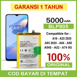 ORIGINAL Batre battery batrai Untuk Oppo A16 blp805 A53 A32 A33 2020 A54s A54 A55 A74 A16S 5G BLP805 Bergaransi