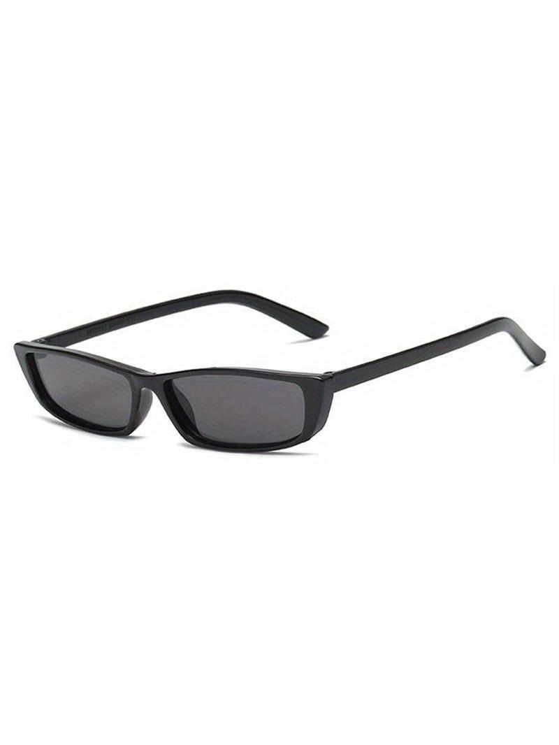 Product Introduction of Unisex Vintage Simple Style Sunglasses (1 Pair), Trendy Casual Flat Top Sunglasses for Everyday Use, Retro Fashion Accessories for Outdoor Activities 11