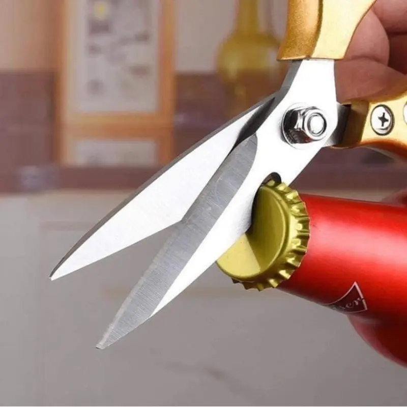 Kéo cắt thịt SK5 nhật bản đa năng chất lượng siêu bén cán kim loại cứng cáp cắt xương gà vịt, làm cá - Ahita 5